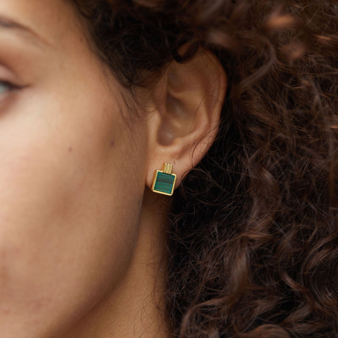 Stud-Earrings-With-Malachite-Square-By-Yonandole_7