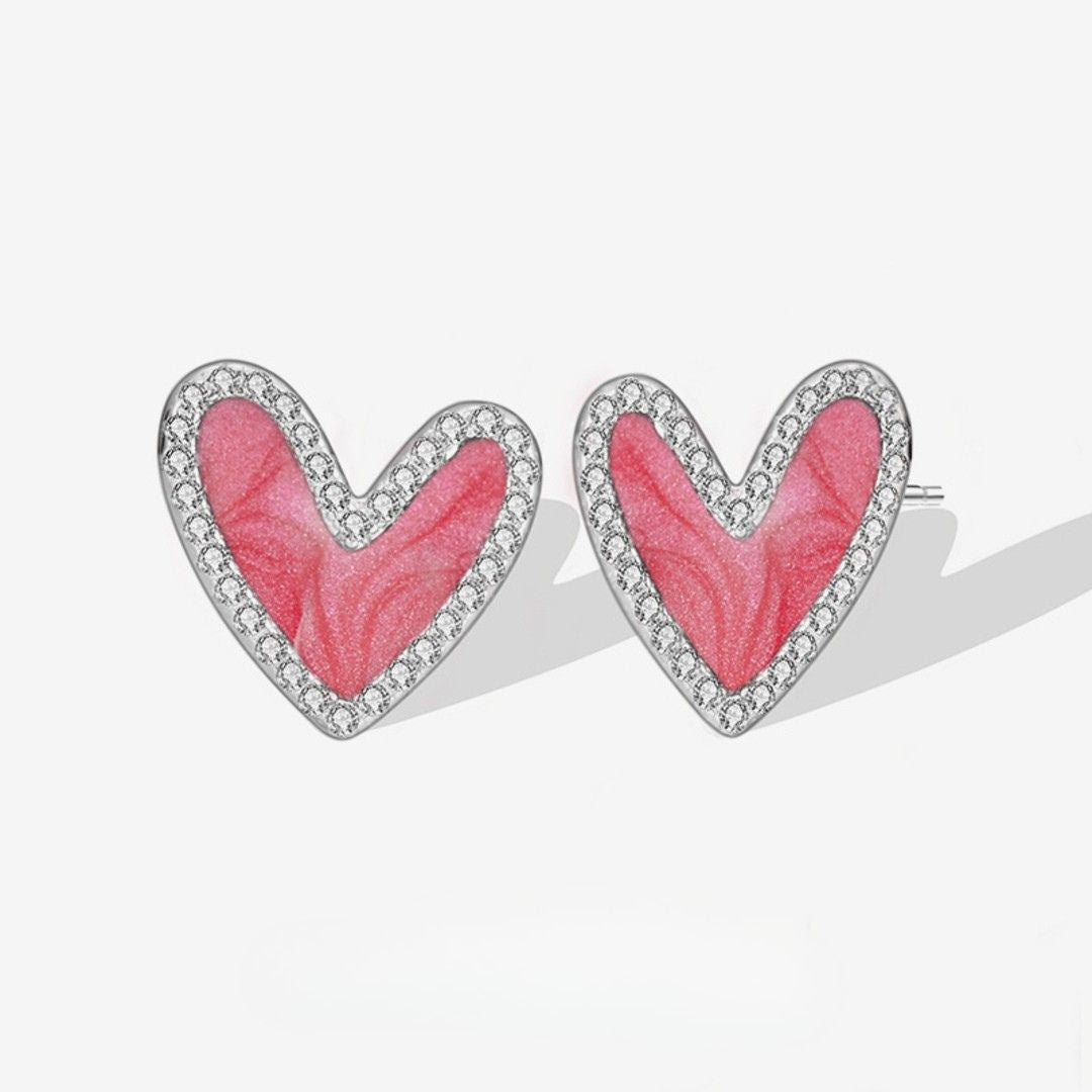 Stud-Earrings-With-Pink-Or-Blue-Heart-And-Zirconia-By-Yonandole_2