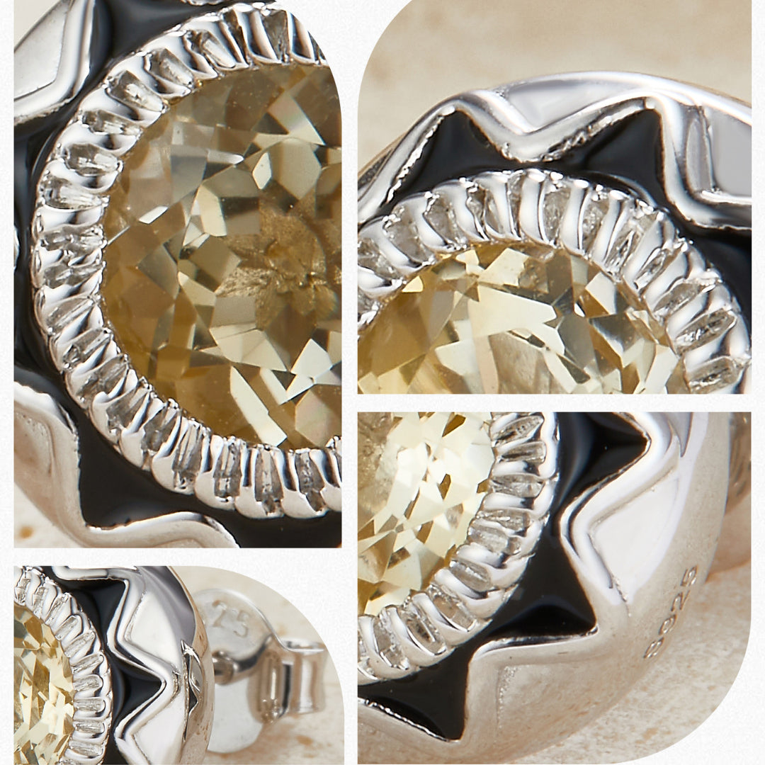 Stud-Earrings-With-Round-Brilliant-Cut-Citrine-Star-Design_4