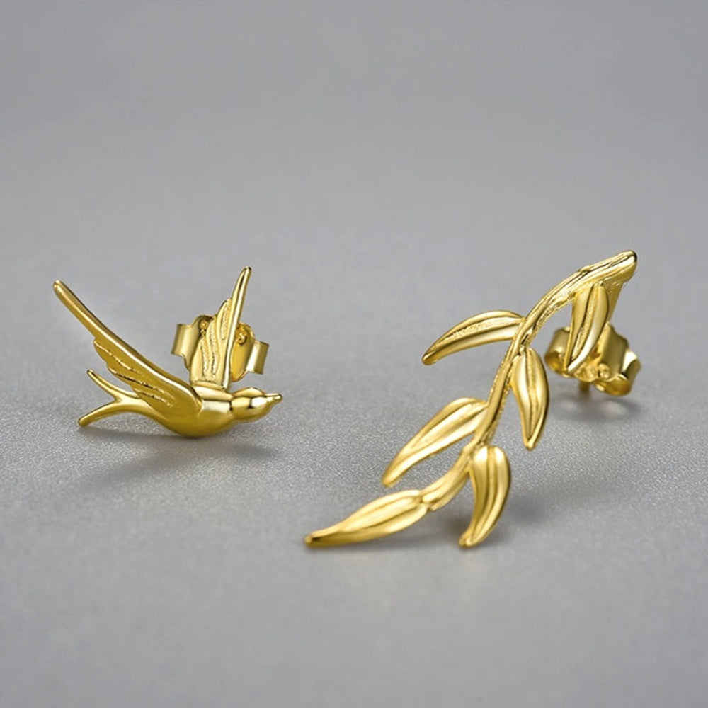 Swallow-And-Willow-Branch-Stud-Earrings_1