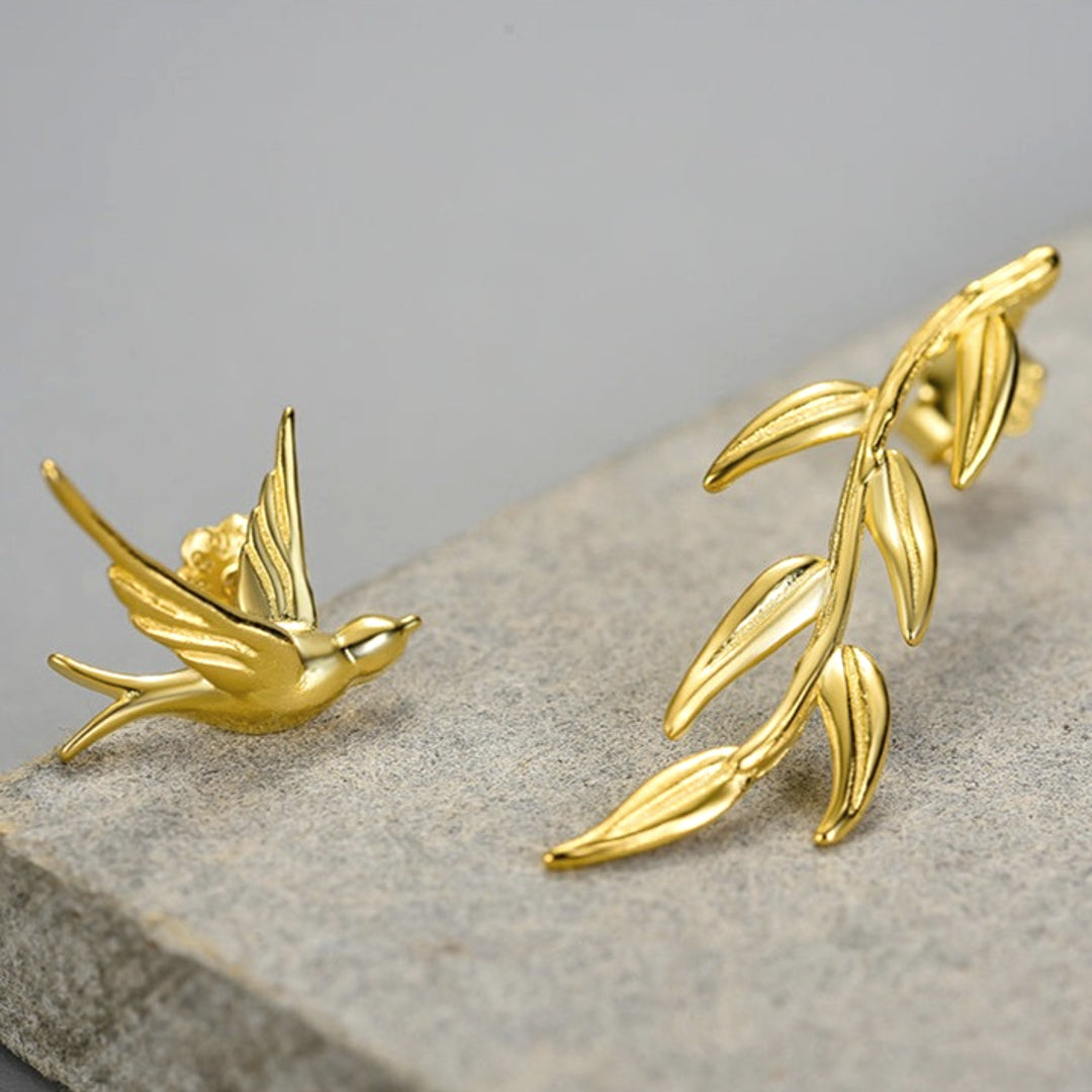 Swallow-And-Willow-Branch-Stud-Earrings_3