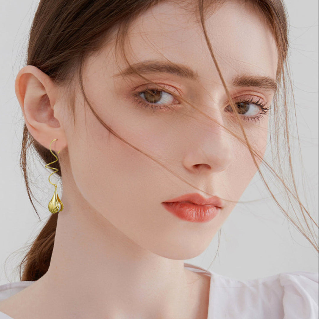 Wire-Earrings-With-Mother-Of-Pearl-Bead-In-A-Shell-Setting-By-Yonandole_10