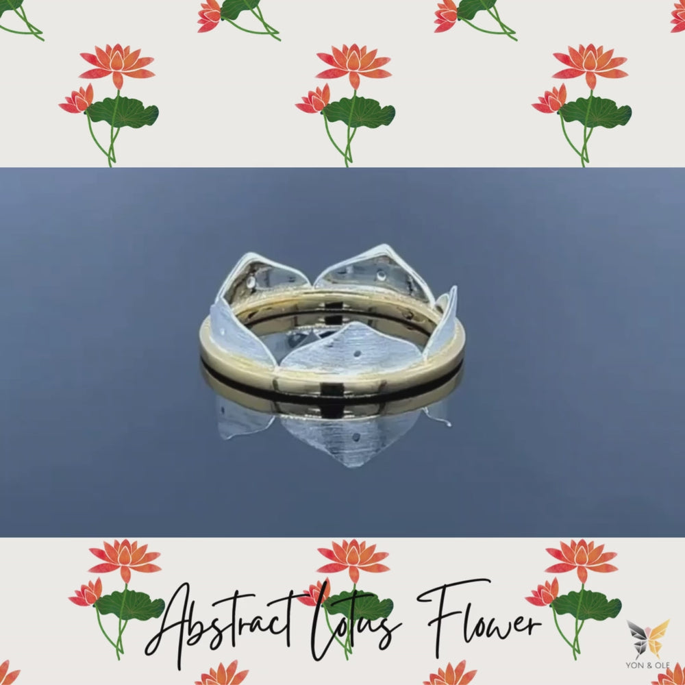 
                      
                        Load and play video in Gallery viewer, Lotus-Flower-Ring-By-Yonandole
                      
                    