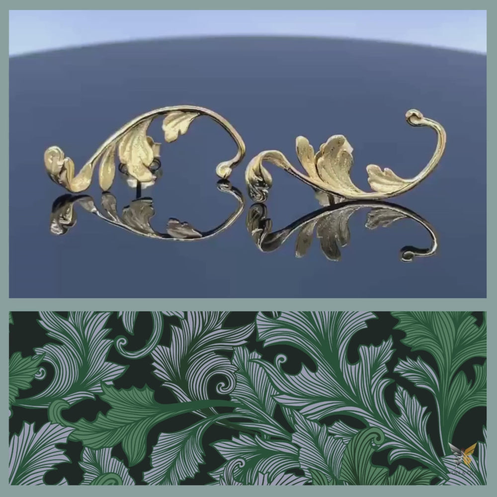 Acanthus-Leaf-Earrings-By-Yonandole