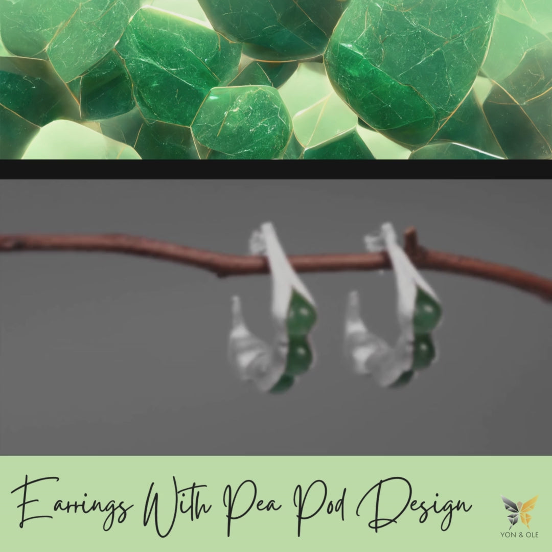 Earrings-With-Pea-Pod-Design-By-Yonandole